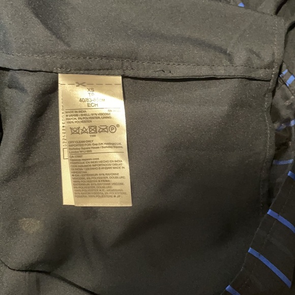 Banana Republic Off-the-shoulder Navy Blue Stripped Dress - Picture 10 of 10